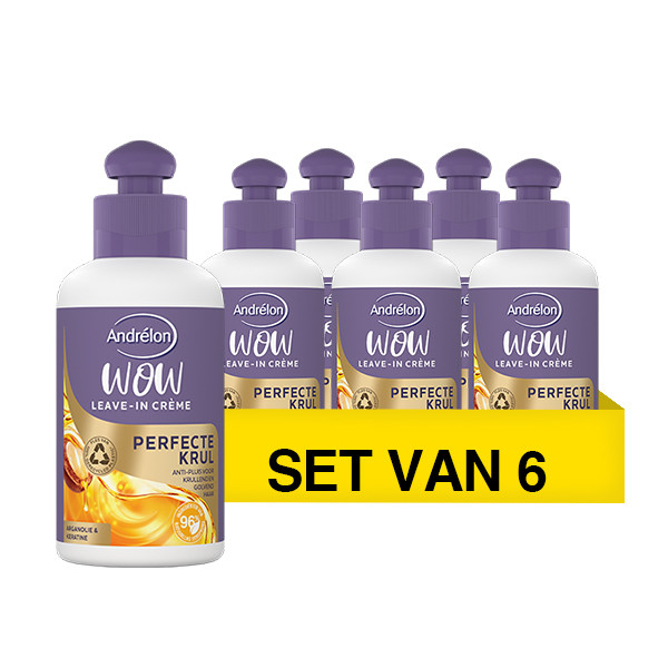 Andrelon Aanbieding: Andrélon WOW Perfecte Krul Leave-In Creme (6 flessen - 200 ml)  SAN00502 - 1