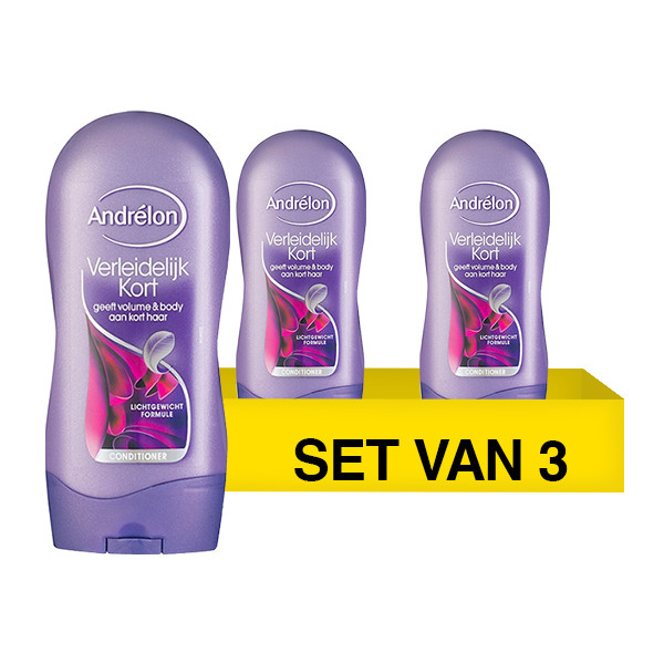 Andrelon Aanbieding: Andrélon conditioner Verleidelijk Kort (3 x 300 ml)  SAN00145 - 1