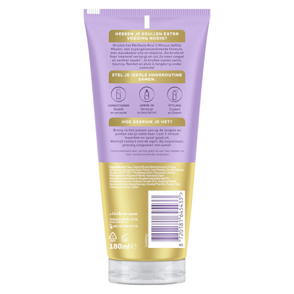 Andrélon Perfecte Krul 1 Minuut WOW Haarmasker (180 ml) SAN00569 - 2