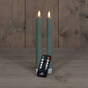 Led Dinerkaars 23 cm | Jade Groen | 3D vlam | 2 stuks | 123led