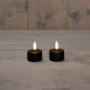 Led Waxinelicht 4 cm x 5 cm | Zwart | 3D vlam | 2 stuks | 123led LCO00373 - 1