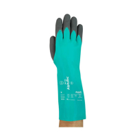 Ansell AlphaTec 58-735 Nitril Werkhandschoen | Antraciet/Groen | Maat 11/XL (6 paar) SSA07061