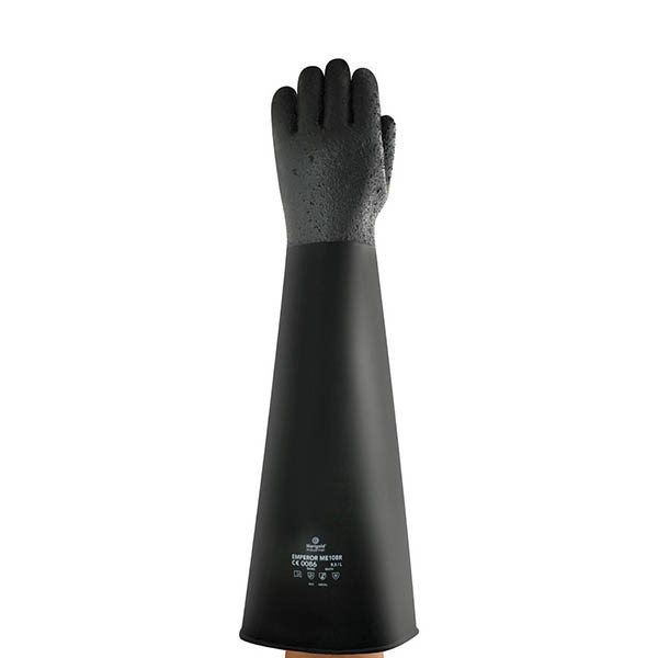 Ansell AlphaTec 87-108 Natuurrubberen Handschoen | Zwart | Maat 10,5/XL (1 paar) SSA07017 - 1