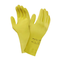 Ansell AlphaTec 87-650 Natuurrubberen Handschoen | Geel | Maat L/XL (12 paar) SSA07118