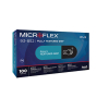 Ansell Microflex 93-852 Nitril Handschoen Poedervrij | Zwart | Maat 7,5-8/M (100 stuks) SSA07135 - 1