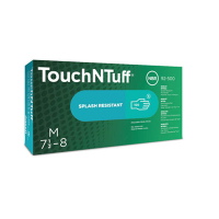 Ansell Touch N Tuff 92-500 Nitril Handschoenen Gepoederd | Groen | Maat 7,5-8/M (100 stuks) SSA07122