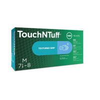 Ansell Touch N Tuff 92-670 Nitril Handschoen Poedervrij | Lichtblauw | Maat 9,5-10/XL (100 stuks) SSA07131