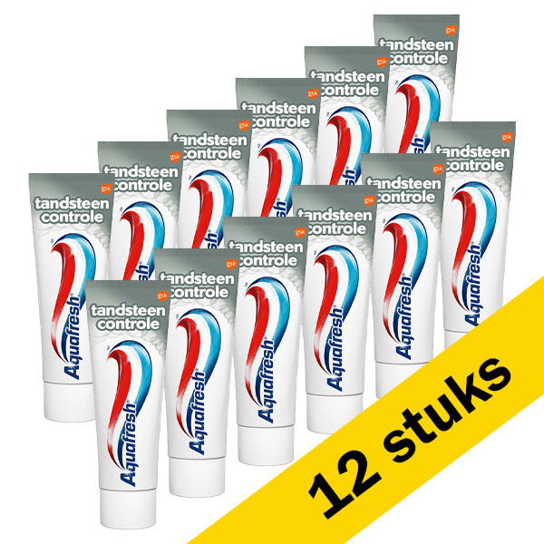 Aquafresh Aanbieding: 12x Aquafresh Tandsteen Controle tandpasta (75 ml)  SAQ01004 - 1