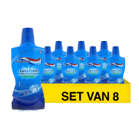 Aquafresh Aanbieding: Aquafresh Mondwater Fresh Mint (8 stuks – 500 ml)  SAQ00025