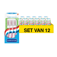 Aquafresh Aanbieding: Aquafresh Tandenborstel Clean & Flex Hard (12 verpakkingen – 2+1 gratis)  SAQ00027