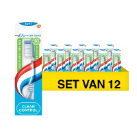 Aquafresh Aanbieding: Aquafresh Tandenborstel Clean Control Soft (12 stuks)  SAQ00033