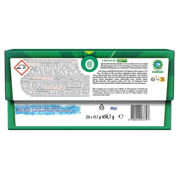Ariel 3 In 1 Pods Color (33 wasbeurten) SAR05290 - 2
