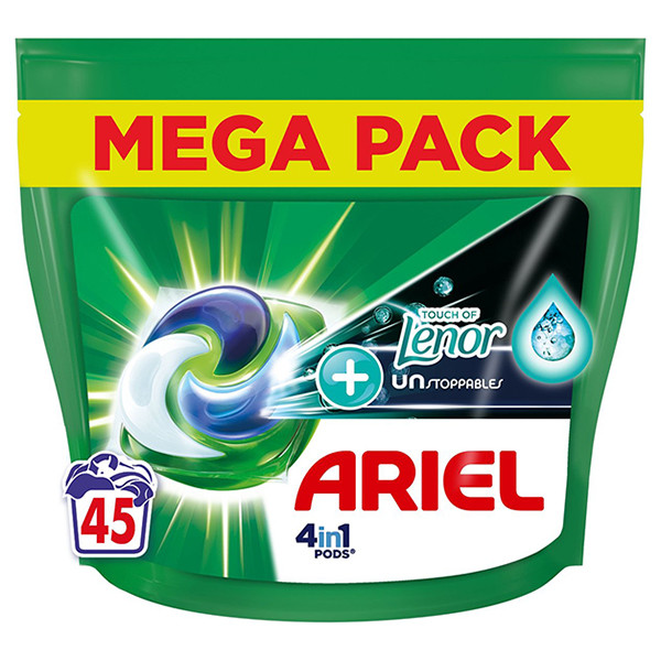 Ariel 4 In 1 Pods Touch Of Lenor Unstoppables (45 wasbeurten)  SAR05398 - 1