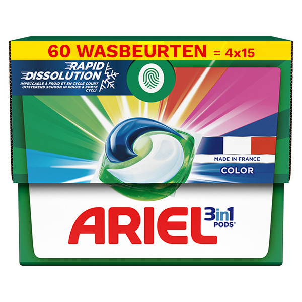 Ariel Aanbieding: Ariel All in 1 pods Color (4 zakken - 60 wasbeurten)  SAR05237 - 1