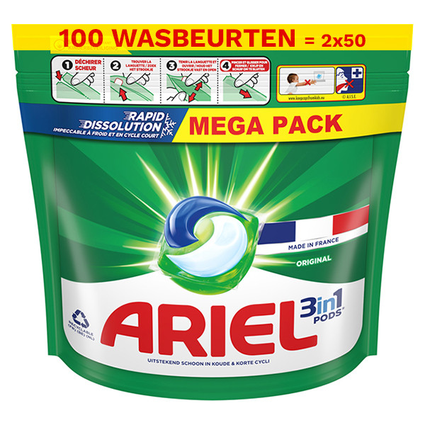 Ariel Aanbieding: Ariel All in 1 pods Original (2 zakken - 100 wasbeurten)  SAR05231 - 1