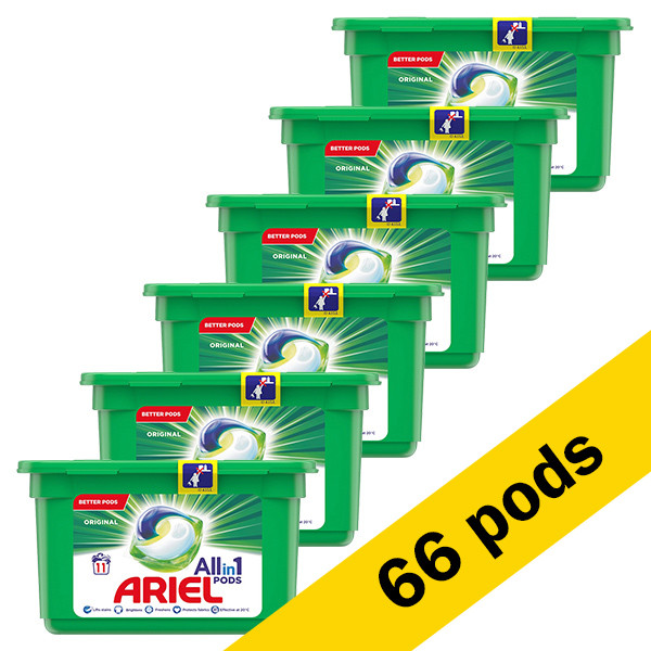 Aanbieding: Ariel All in 1 pods Original (6 dozen - 66 wasbeurten) SAR05065 - 1