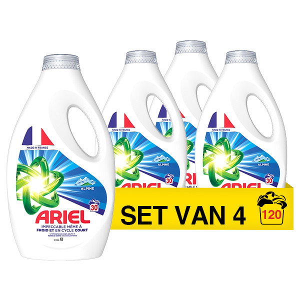 Aanbieding: Ariel Vloeibaar Wasmiddel Alpine 1350 ml (4 flessen - 120 wasbeurten) SAR05347 - 1
