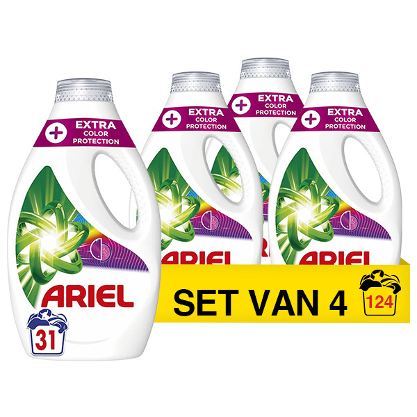 Ariel Aanbieding: Ariel Vloeibaar Wasmiddel Extra Kleurbescherming 1395 ml (4 flessen - 124 Wasbeurten)  SAR05355 - 1