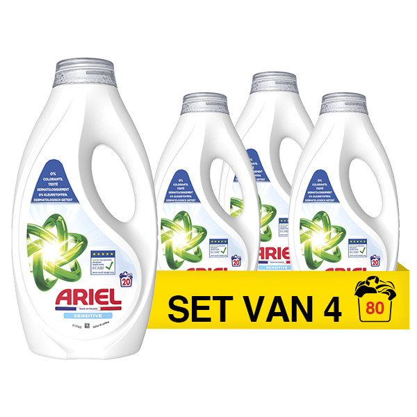 Aanbieding: Ariel Vloeibaar Wasmiddel Sensitive 900 ml (4 flessen - 80 wasbeurten)  SAR05495 - 1