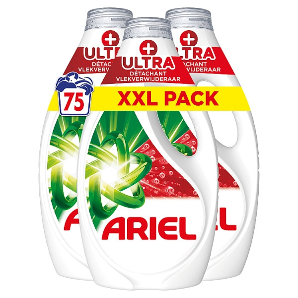 Aanbieding: Ariel Vloeibaar Wasmiddel Ultra Vlekverwijderaar 1125 ml (3 stuks - 75 wasbeurten) SAR05467 - 2
