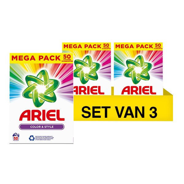 Aanbieding: Ariel Waspoeder Kleur 3 kg (3 stuks - 150 wasbeurten) SAR05327 - 1