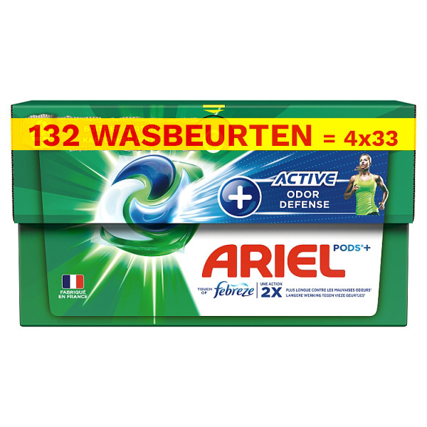 Ariel Aanbieding: Ariel pods+ Active Odor Defense | Touch of Febreze (4 dozen - 132 wasbeurten)  SAR05271 - 1