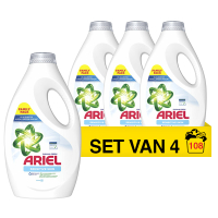 Ariel Aanbieding: Ariel vloeibaar wasmiddel Sensitive 1,215 liter (4 flessen - 108 wasbeurten)  SAR05163