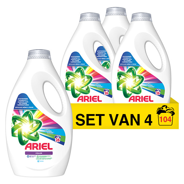 Ariel Aanbieding: Ariel vloeibaar wasmiddel color 1,17L (4 flessen - 104 wasbeurten)  SAR05209 - 1