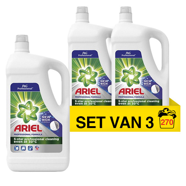 Ariel Aanbieding: Ariel wasmiddel vloeibaar Professional Color 4,05 liter (3 flessen - 270 wasbeurten)  SAR05185 - 1