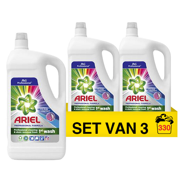 Ariel Aanbieding: Ariel wasmiddel vloeibaar Professional Color 4,95 liter (3 flessen - 330 wasbeurten)  SAR05189 - 1