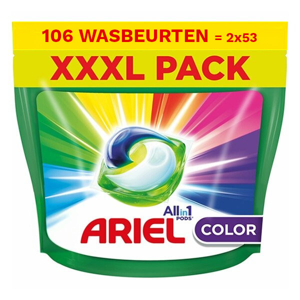Aanbieding: Ariel All in 1 pods Color (2 zakken - 106 wasbeurten) Ariel ...