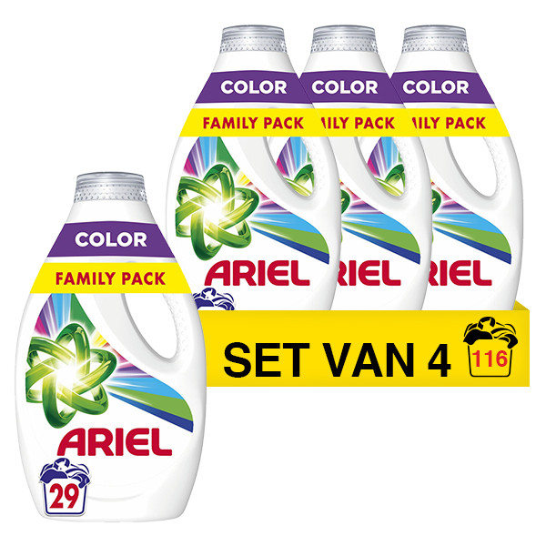 Aanbieding: Ariel Vloeibaar Wasmiddel Color 1305 ml (4 flessen - 116 ...