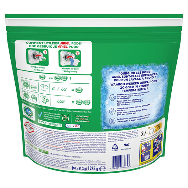 Ariel Pods 4 In 1 Actieve Geurbestrijding (60 wasbeurten) SAR05544 - 3