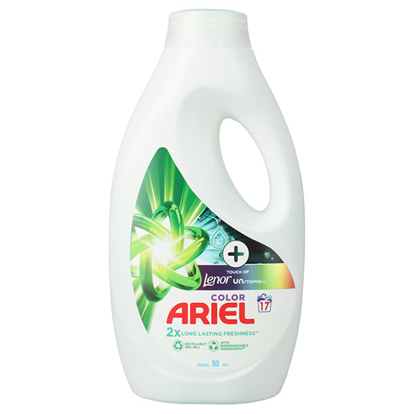Ariel Vloeibaar Wasmiddel Color Touch of Lenor Unstoppables 765 ml (17 wasbeurten) SAR05332 - 1