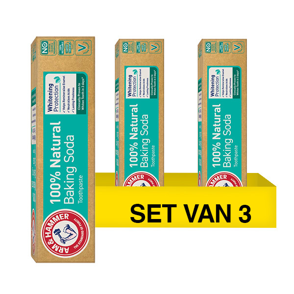 Aanbieding: Arm & Hammer 100% Natural White Protect Tandpasta (3 stuks à 75 ml) SAR05485 - 1