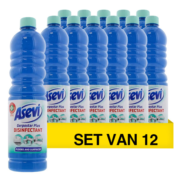 Aanbieding: Asevi Vloer- en Oppervlakkenreiniger (12 flessen à 1 liter) SAE00022 - 1