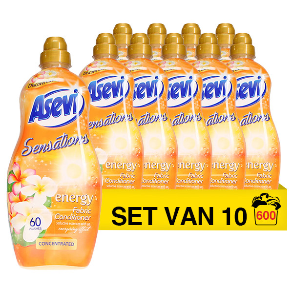 Aanbieding: Asevi Wasverzachter Sensations Energy 1320 ml (10 flessen - 600 wasbeurten) SAE00040 - 1