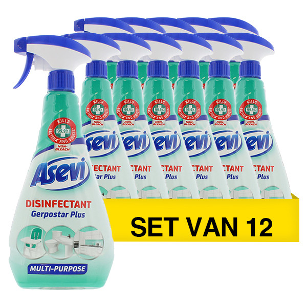 Asevi Aanbieding: Asevi desinfectie spray allesreiniger (12 flessen - 750 ml)  SAE00034 - 1