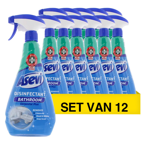 Asevi Aanbieding: Asevi desinfectie spray badkamer reiniger (12 flessen - 720 ml)  SAE00020 - 1