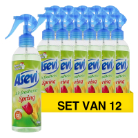 Asevi Aanbieding: Asevi luchtverfrisser spray Spring (12 flessen - 400 ml)  SAE00016