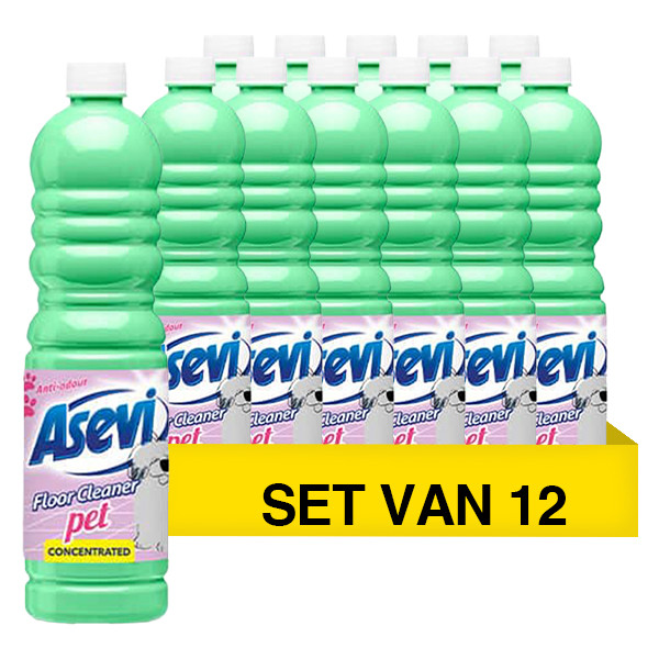 Asevi Aanbieding: Asevi vloerreiniger diervriendelijk (12 flessen - 1 liter)  SAE00026 - 1
