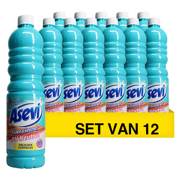 Asevi Aanbieding: Asevi vloerreiniger pH neutraal (12 flessen - 1 liter)  SAE00028 - 1