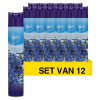 Aanbieding: 12x At Home Scents Luchtverfrisser Spray - Lavender Retreat 400 ml SAT00075 - 1