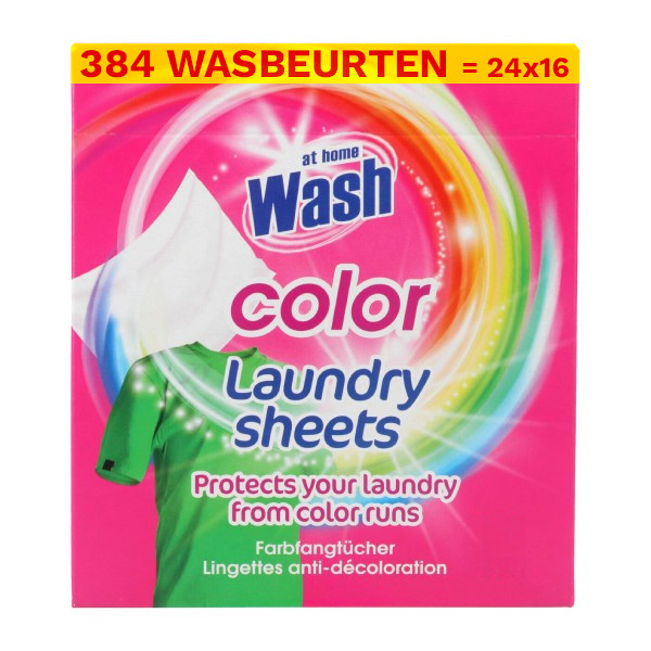 At Home Aanbieding: 24x At Home color laundry sheets (16 stuks)  SAT00071 - 1