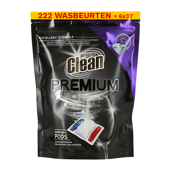 At Home Aanbieding: At Home Clean Premium Vaatwastabletten (6 stuks - 222 vaatwastabletten)  SAT00087 - 1
