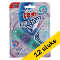 At Home Aanbieding: At Home Clean toiletblok Power Rings Pure Lavender 40 gram (12 stuks)  SAT00061