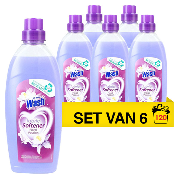 At Home Aanbieding: At Home Soft wasverzachter Floral Passion (6 flessen a 750ml)  SDR05012 - 1