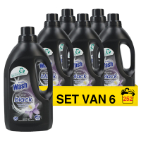At Home Aanbieding: At Home Vloeibaar Wasmiddel Black 1,5 Liter (6 flessen - 252 wasbeurten)  SAT00081