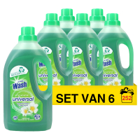 6 flessen - 252 wasbeurten