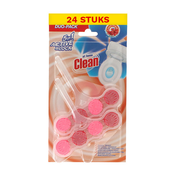 At Home Clean toiletblok Flower 45 gram (24 x Duopack)  SAT00051 - 1